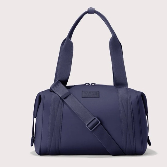 Dagne Dover Landon Carryall Medium ~Navy Travel Bag. Dust Bag added - Picture 9 of 11